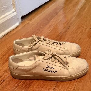 Saint Laurent Off-White Court Classic Sneakers